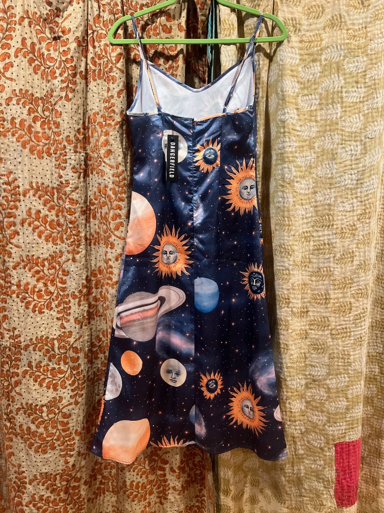 Nwt Whimsigoth Celestial 90s Dangerfield Slip Dress Au 6 — image 3 of 4
